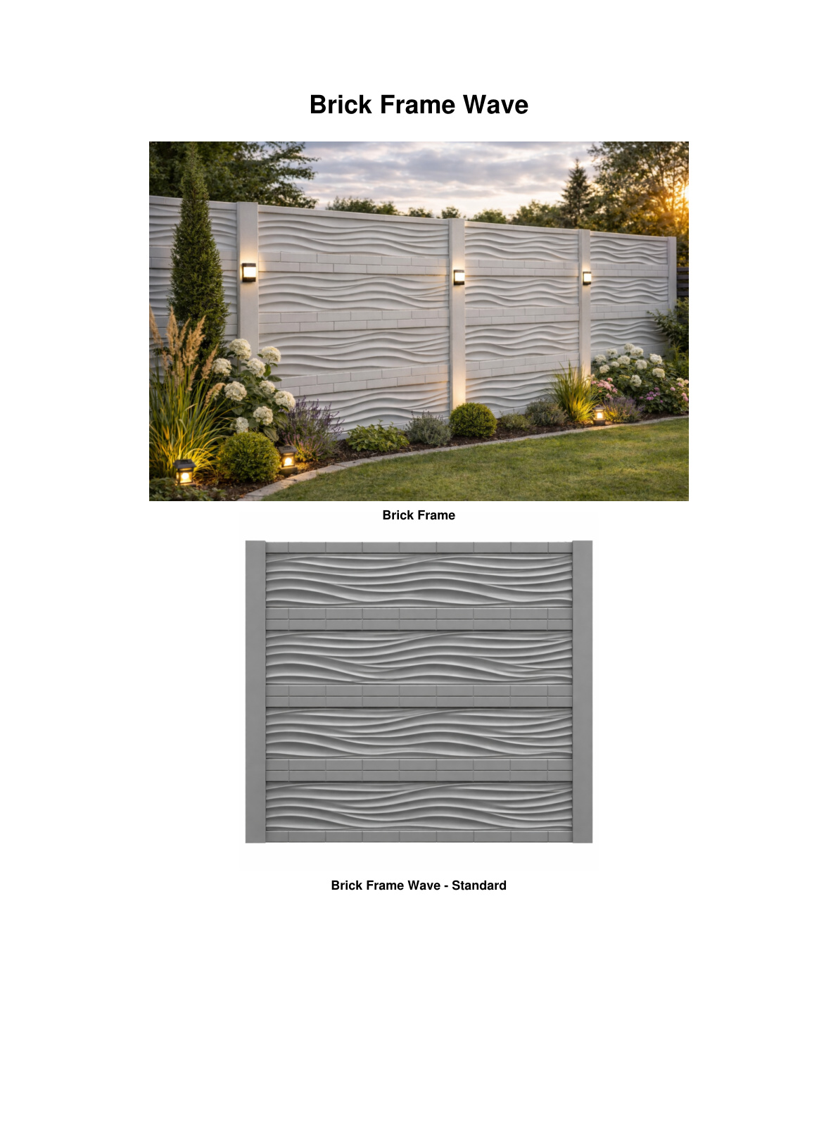 Premium decorative concrete fence installation