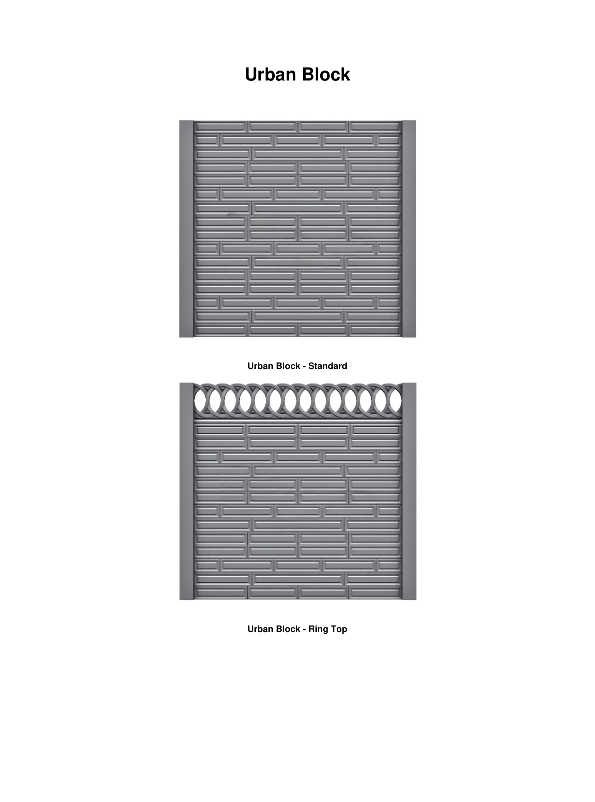 Urban Block standard and ring top
