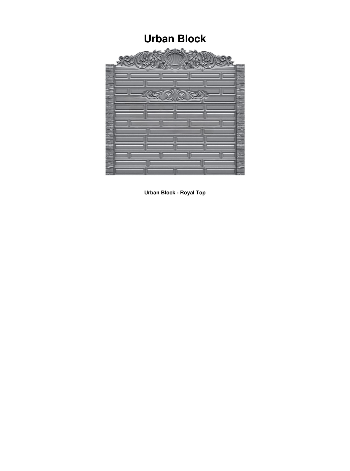 Urban Block royal top