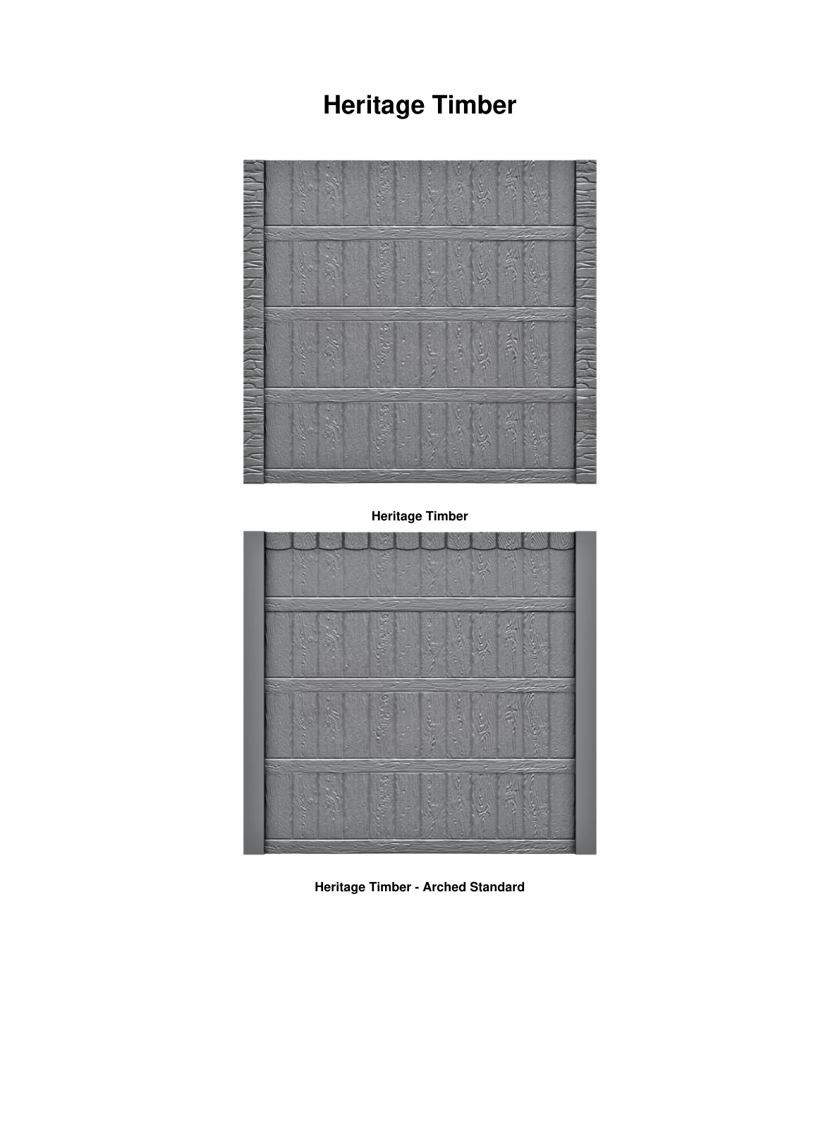 Heritage Timber arched standard