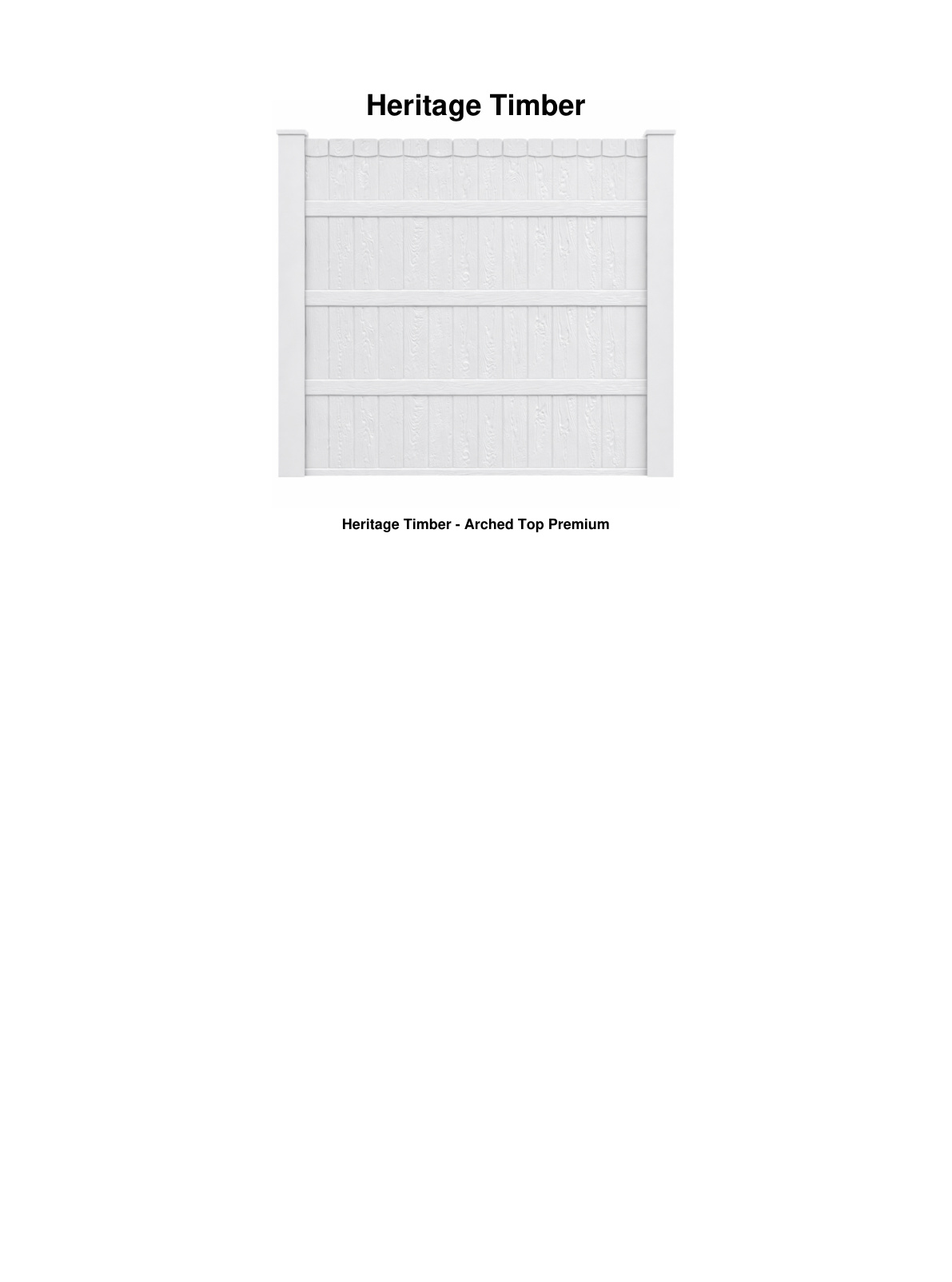 Heritage Timber arched premium