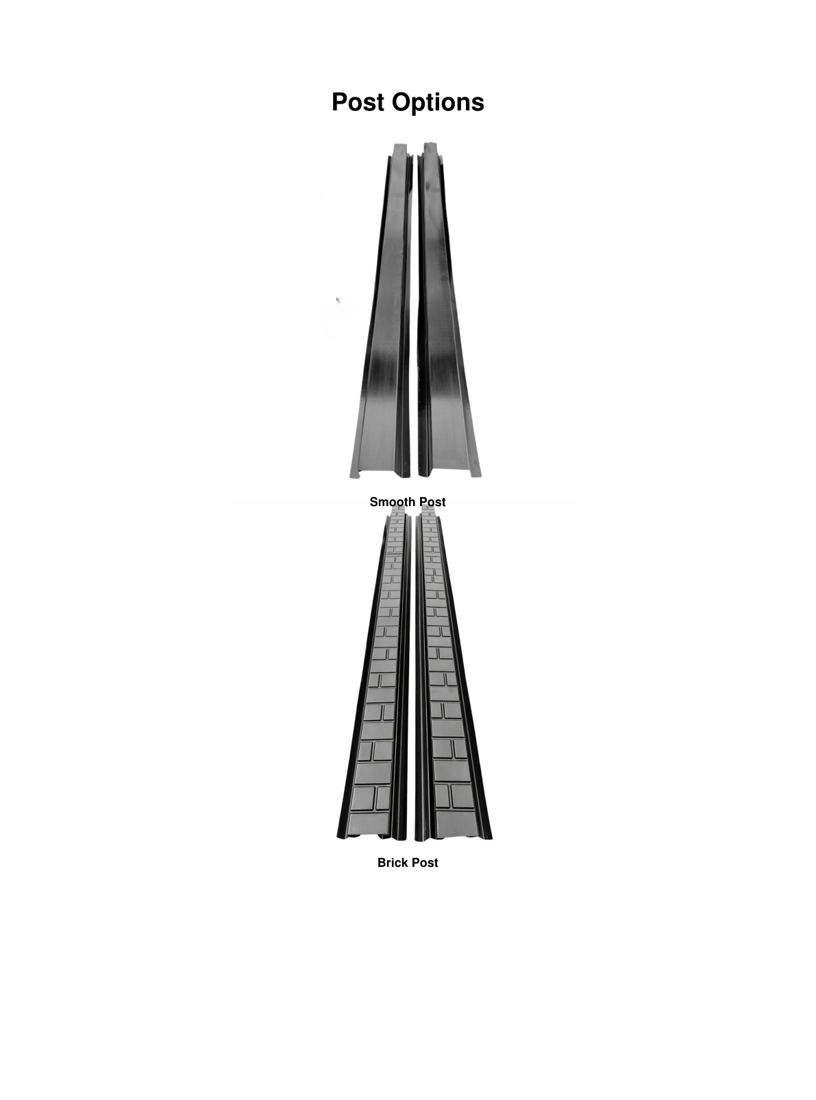 Smooth Post and Brick Post